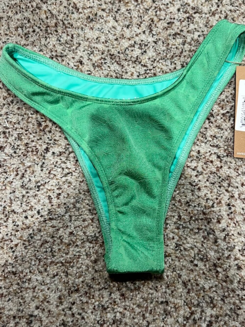 SIVAN AYLA TAN + LINES MINT SHELL BOTTOMS